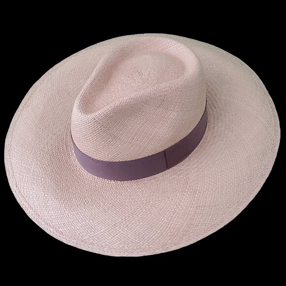 M.A.M.A. - Yacht Women\'s Beige Straw Hat, Dark Beige Ribbon